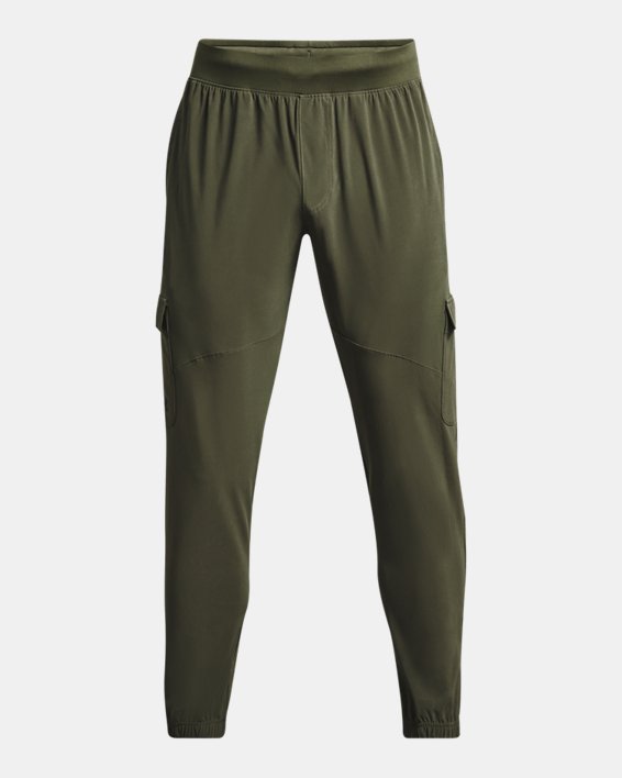 Men's UA Stretch Woven Cargo Pants, Green, pdpMainDesktop image number 5